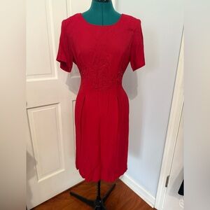 Vintage DJ & Co red dress size 6